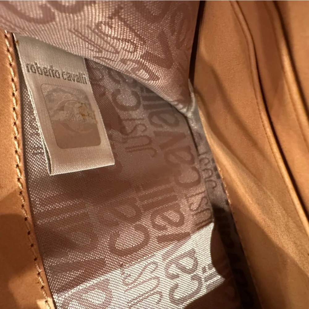 Just Cavalli zip wallet cream brown giraffe roberto Cavalli